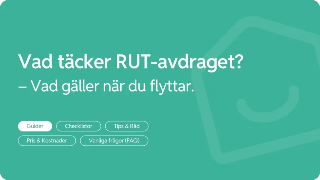 Vad tacker RUT avdraget