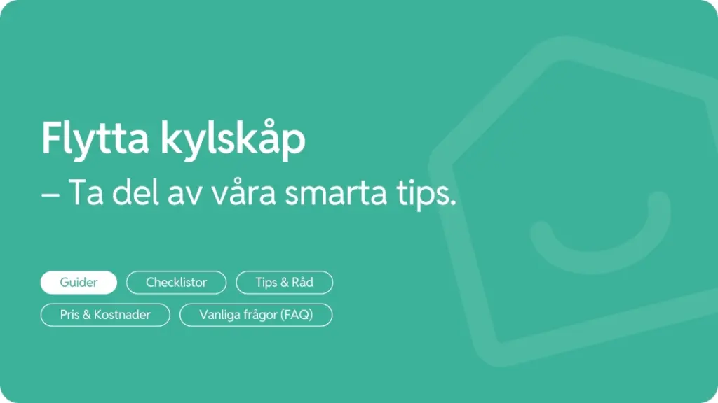 Flytta kylskap smarta tips