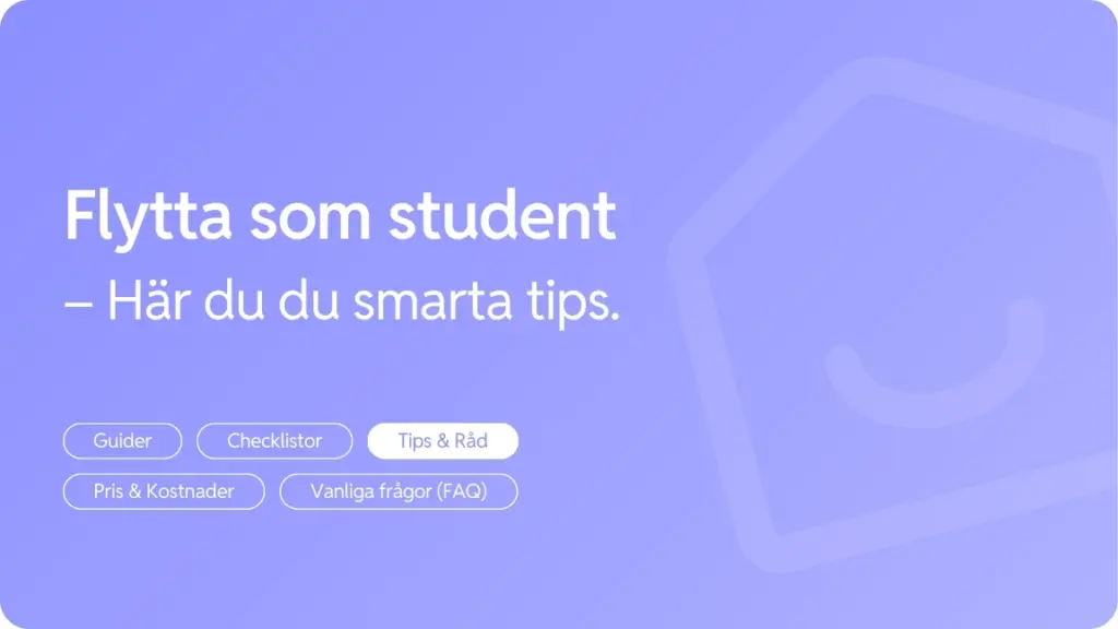 Flytta som student