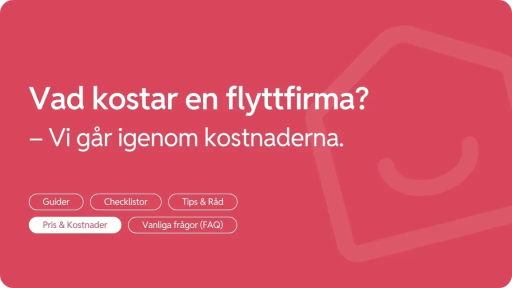 Vad kostar en flyttfirma