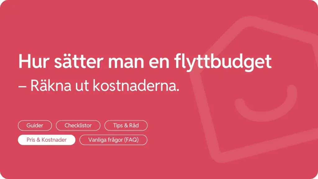 Sa satter du en flyttbudget