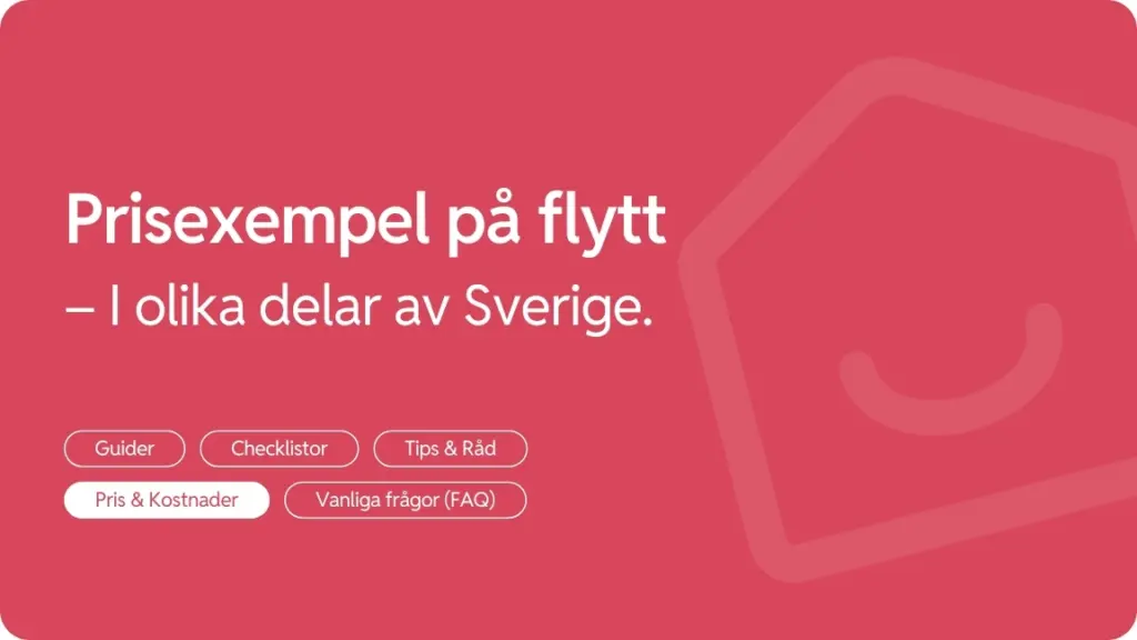 Prisexempel pa flytt i olika delar av Sverige