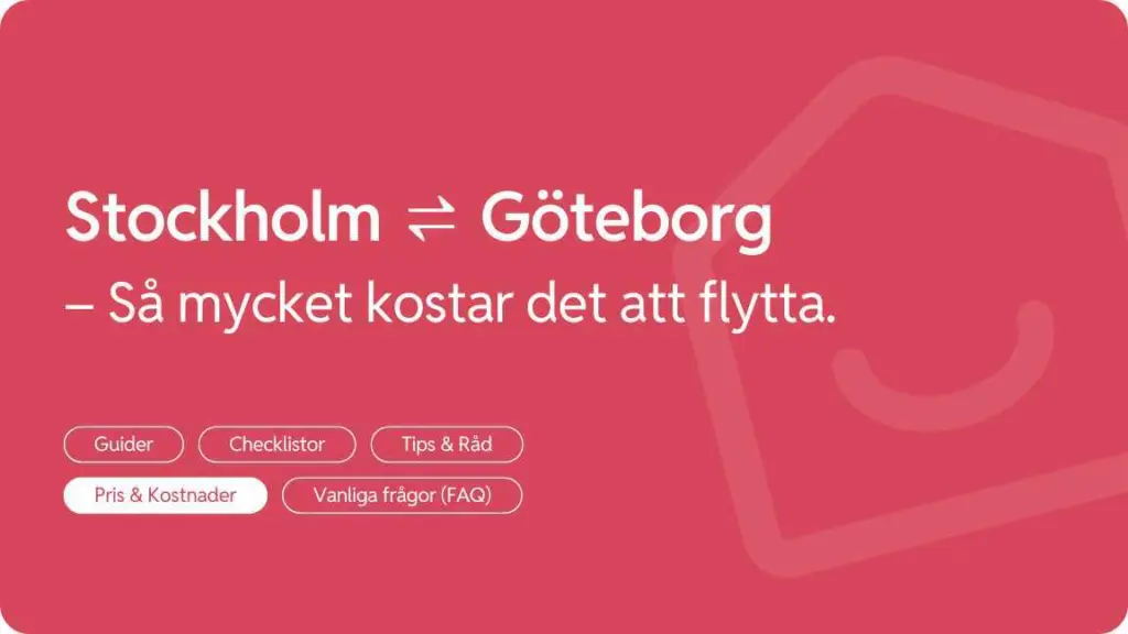 Flytta fran Goteborg till Stockholm