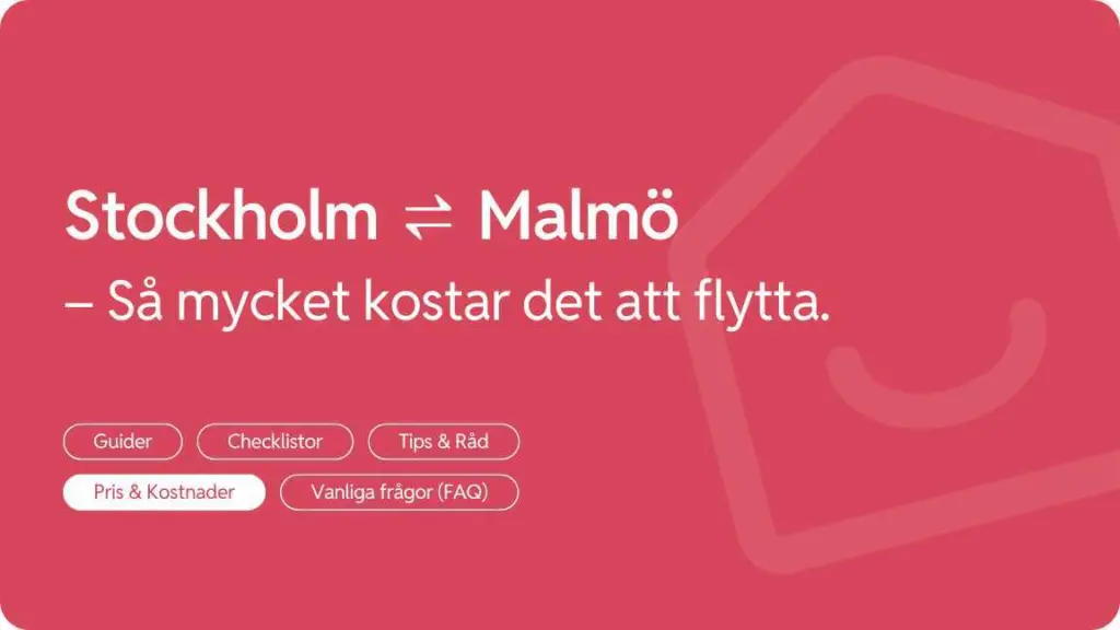 Flytta fran Malmo till Stockholm