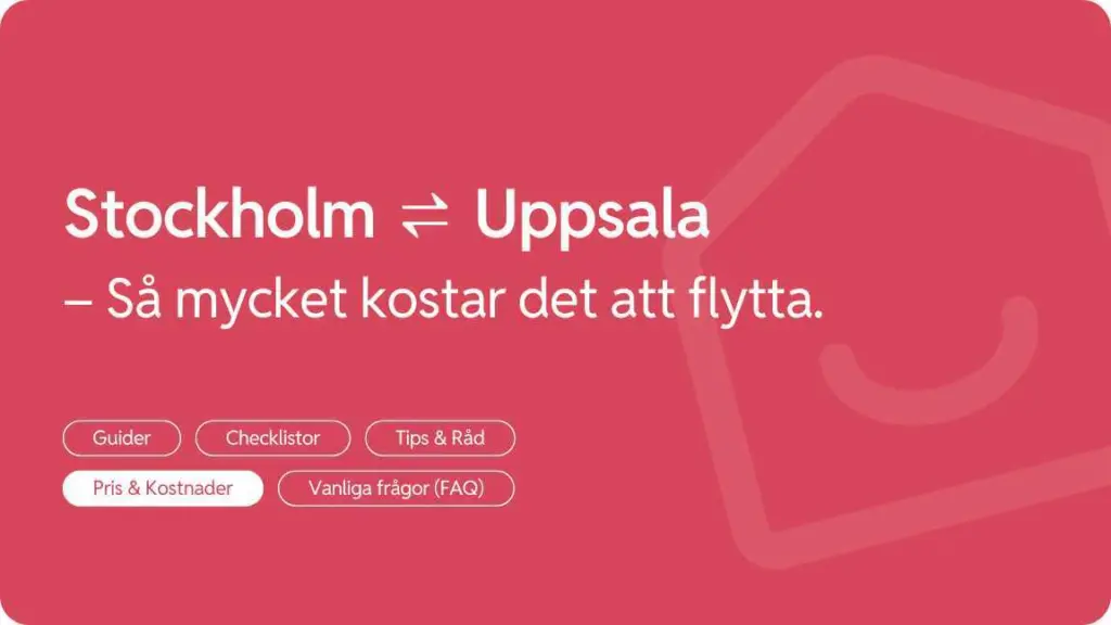 Flytta fran Uppsala till Stockholm