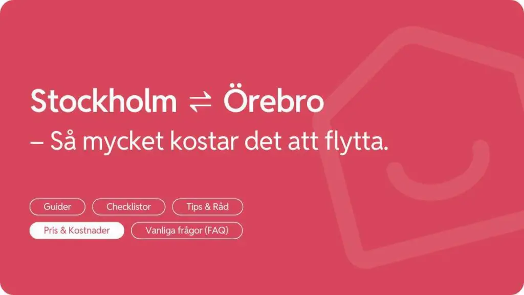 Flytta fran Orebro till Stockholm