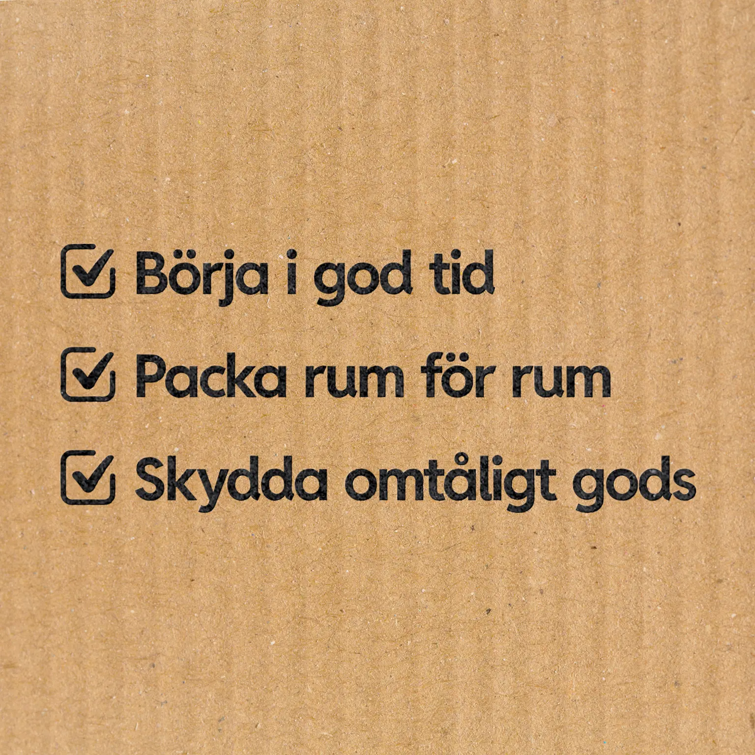 Steg for steg guide for en smidig packning