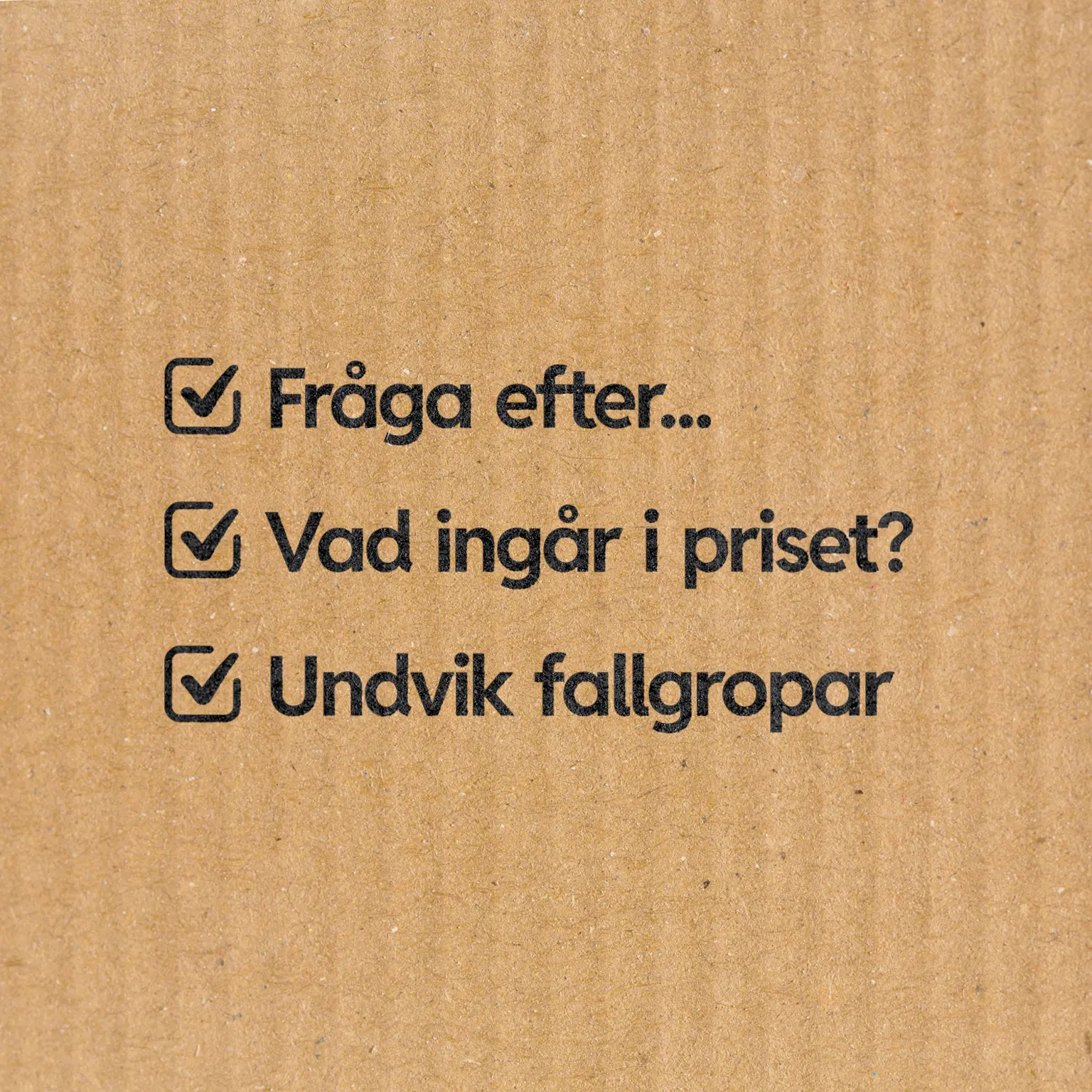 Checklista for att valja flyttfirma