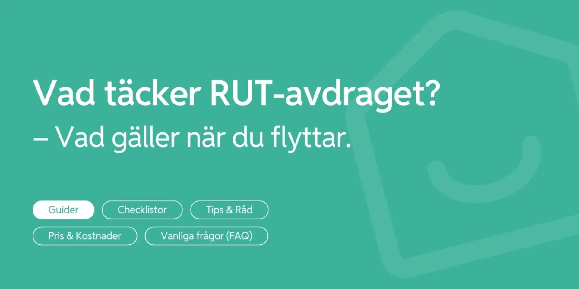 Vad tacker RUT avdraget