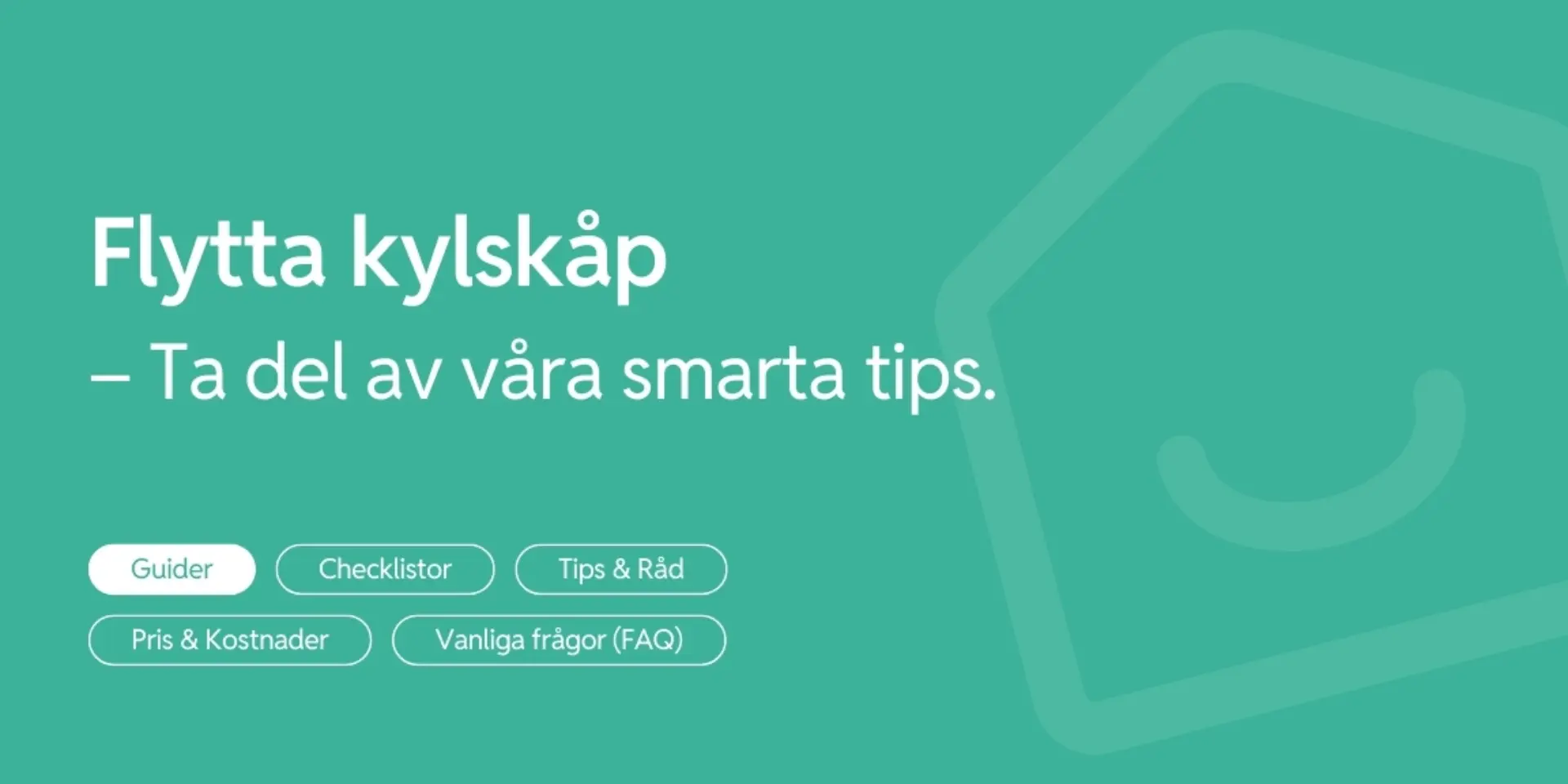 Flytta kylskap smarta tips