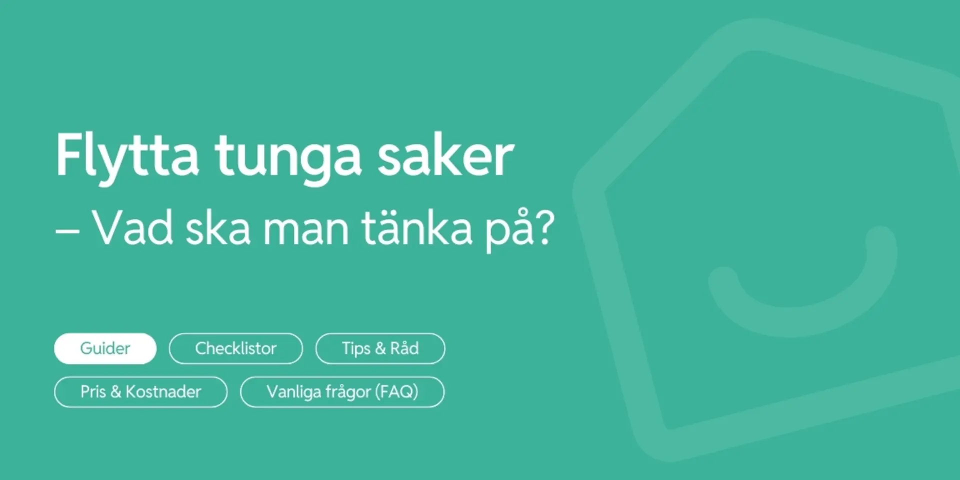 Flytta tunga saker vad tanka pa