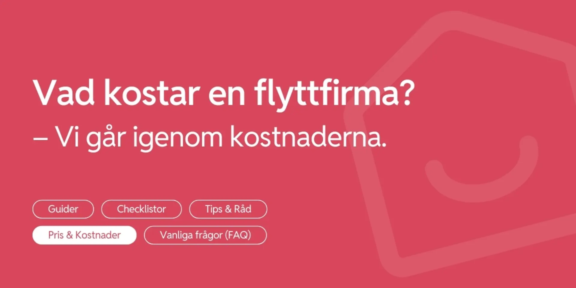 Vad kostar en flyttfirma