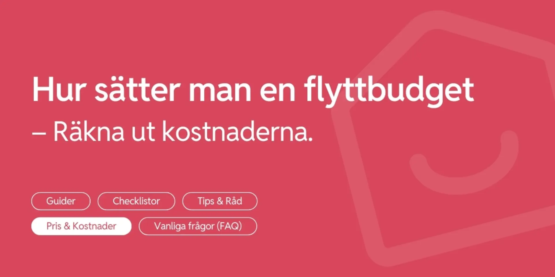 Sa satter du en flyttbudget