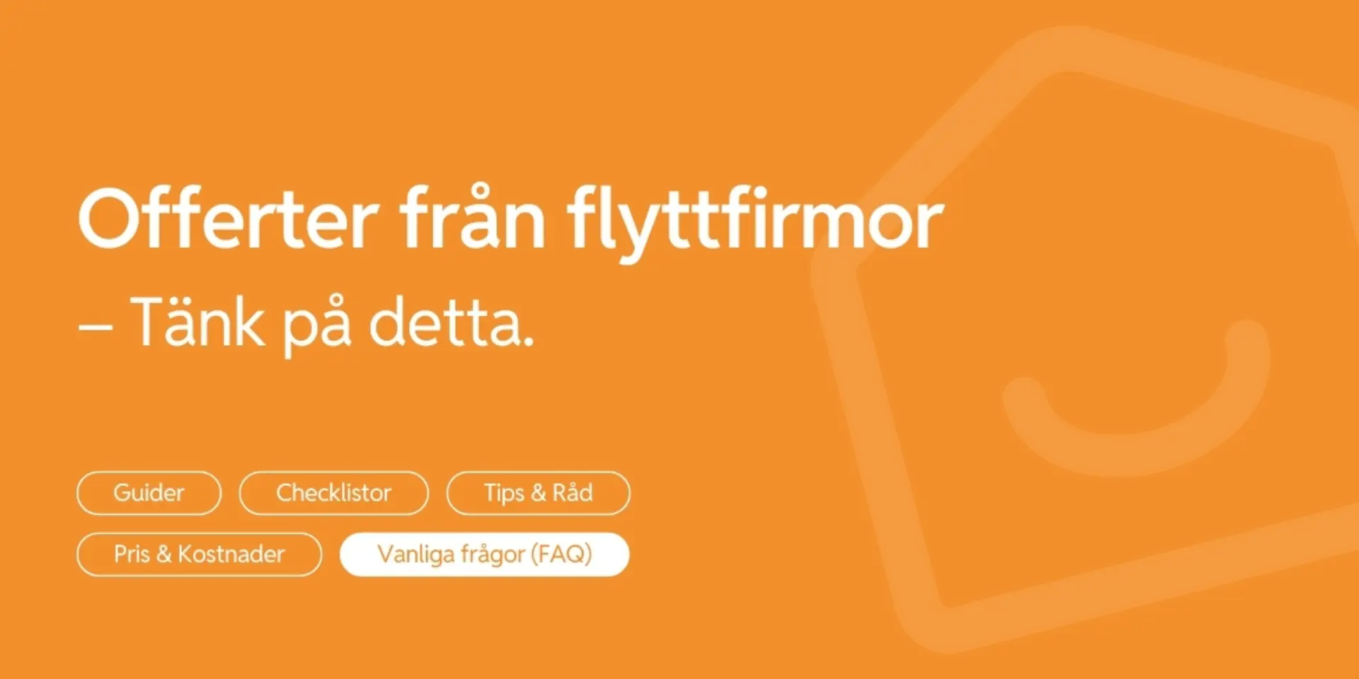 Fa offerter fran flyttfirmor