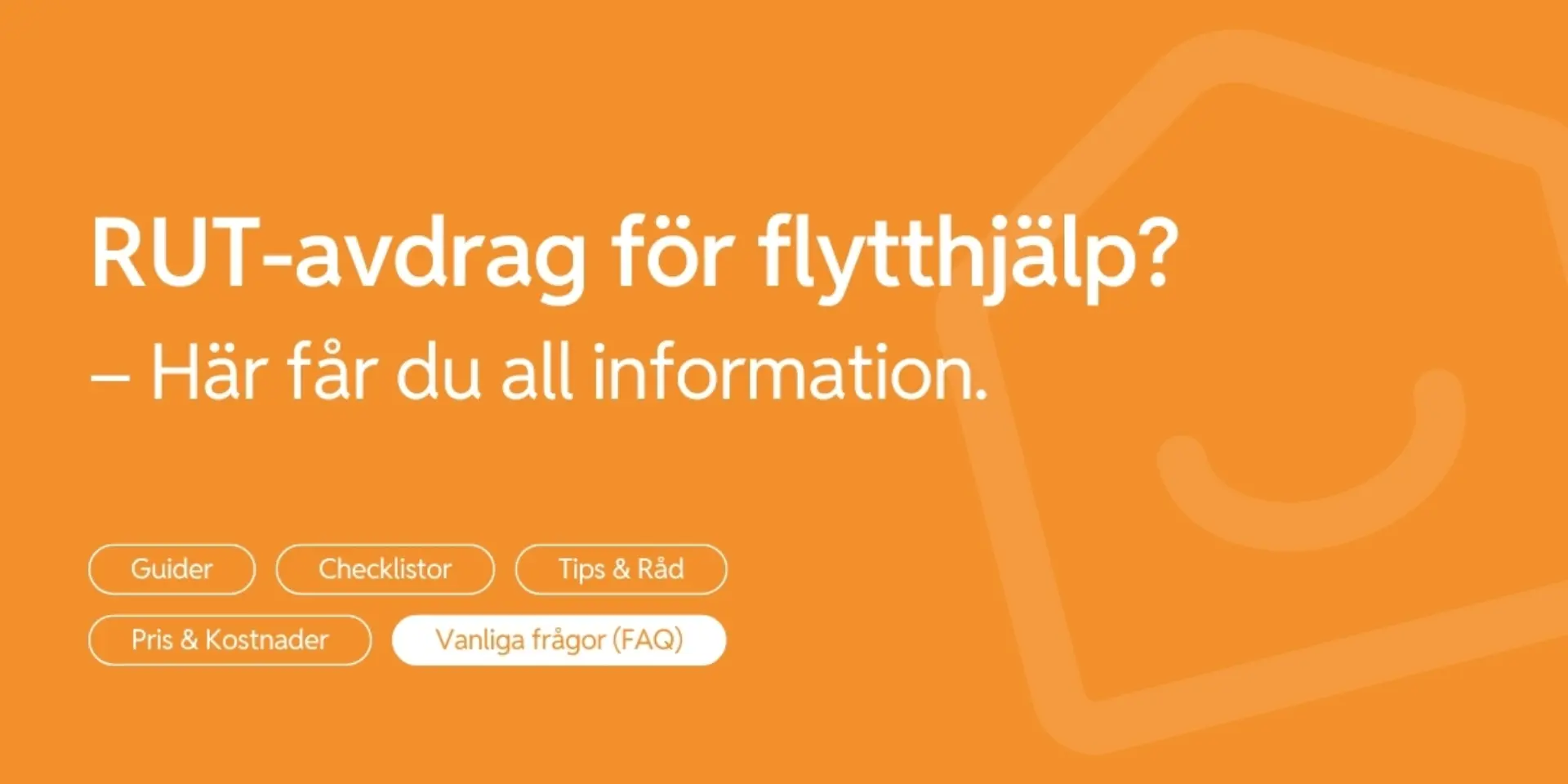 Anvanda RUT avdrag for flytthjalp