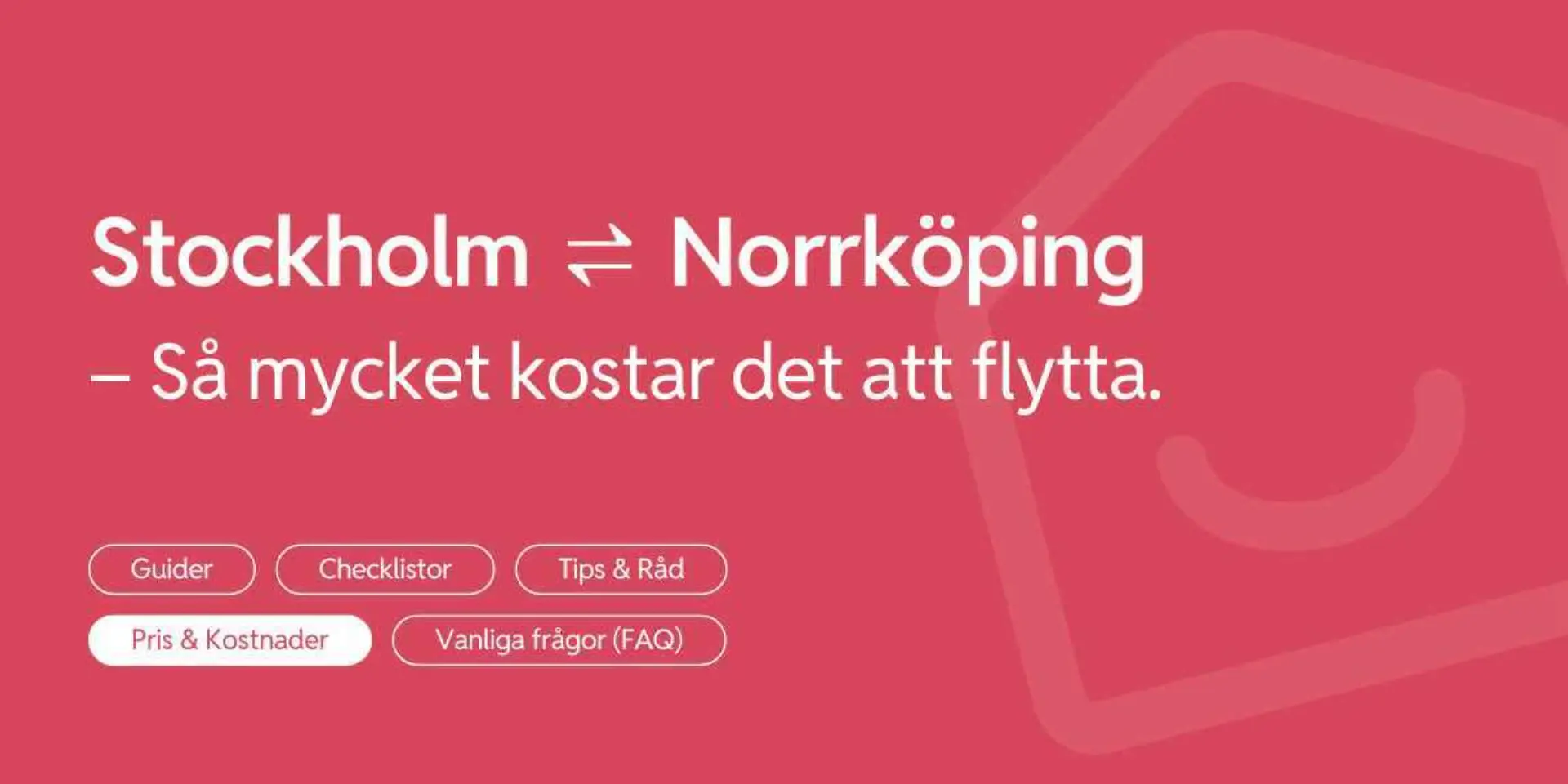Flytta fran Norrkoping till Stockholm