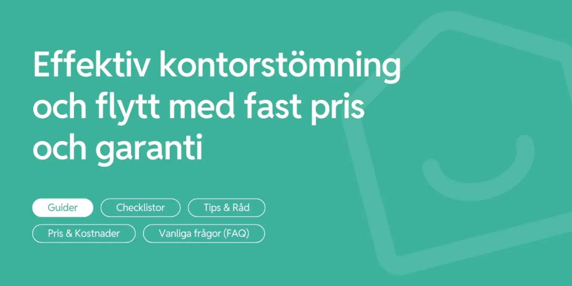Effektiv kontorstomning och flytt med fast pris och garanti