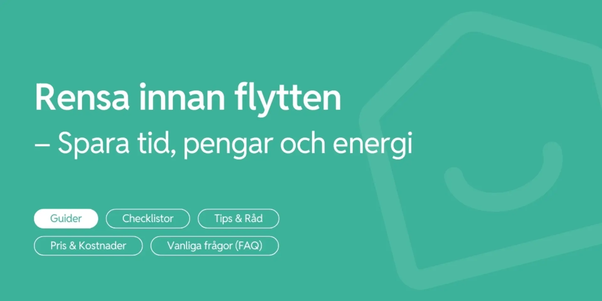 Rensa innan flytten