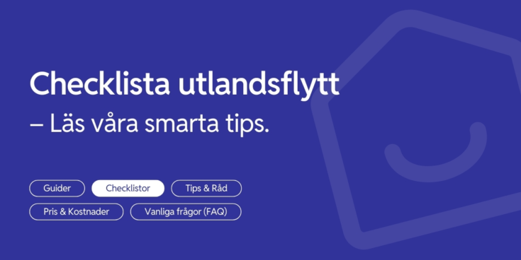 Checklista for att flytta utomlands