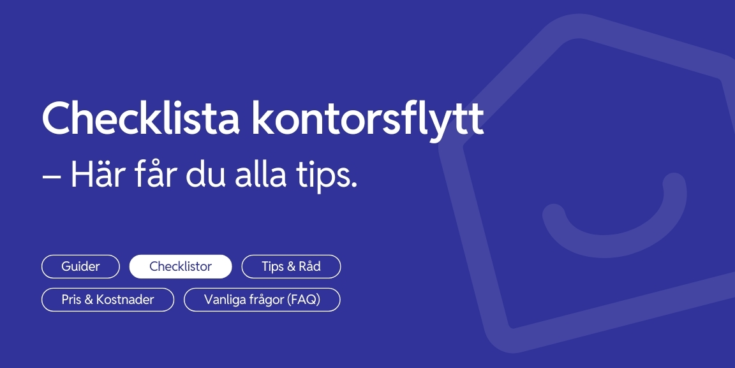 Checklista vid flytt av kontor