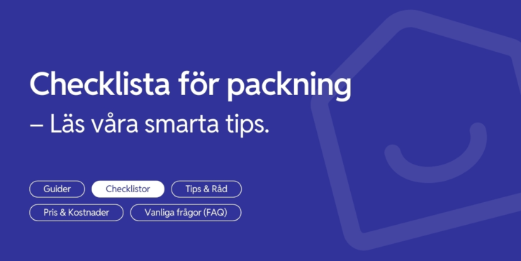 Checklista for packning