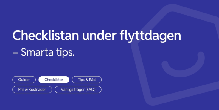 Checklistan under flyttdagen