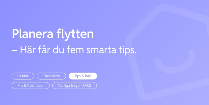 Planera flytten 5 saker att borja med