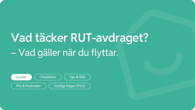 Vad tacker RUT avdraget