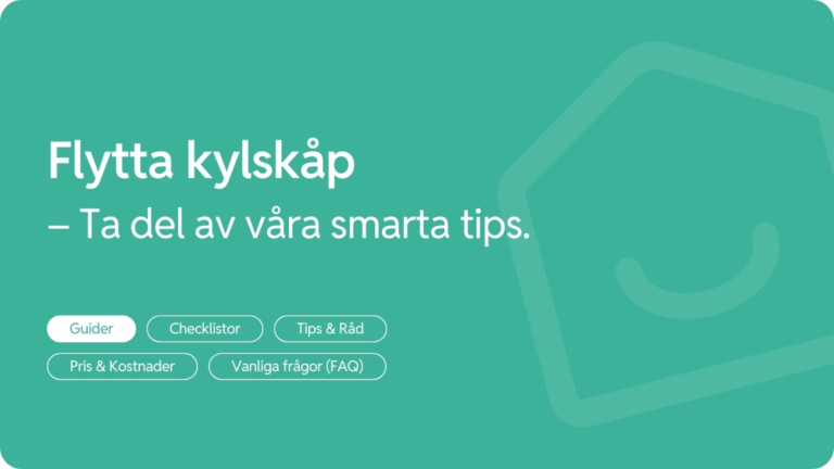 Flytta kylskap smarta tips