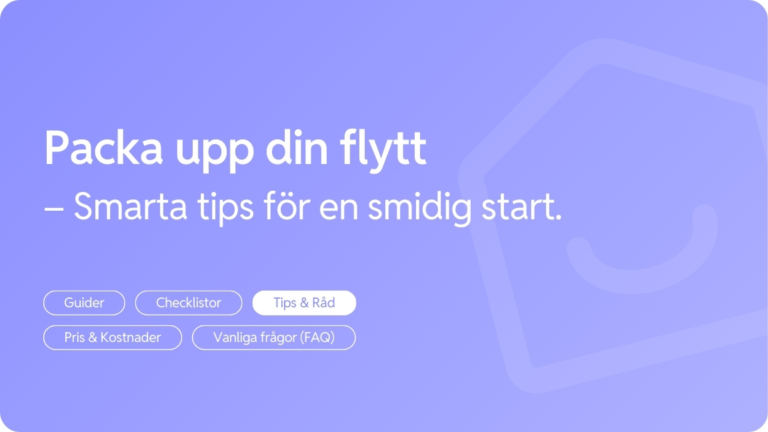 Packa upp din flytt pa ratt satt