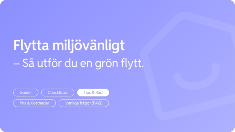 Flytta miljovanligt sa gor du