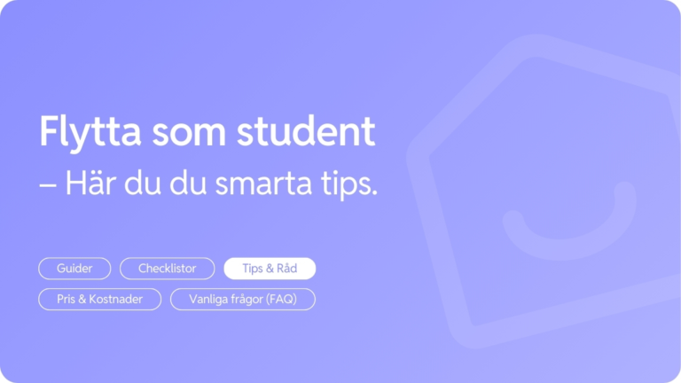 Flytta som student