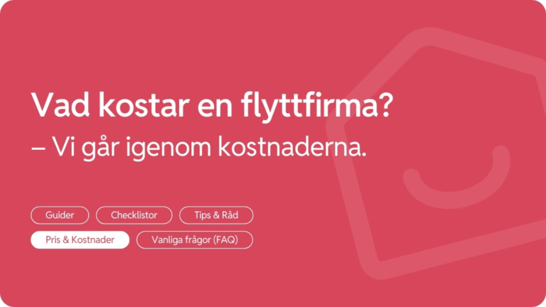 Vad kostar en flyttfirma
