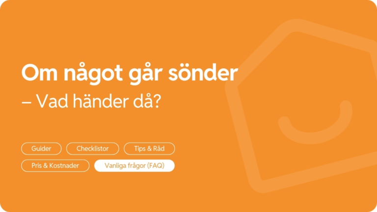 Vad hander om nagot gar sonder under flytten