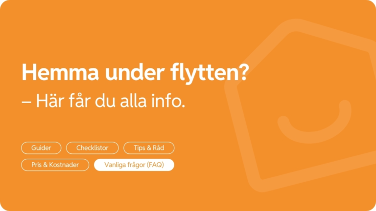 Hemma under flytten