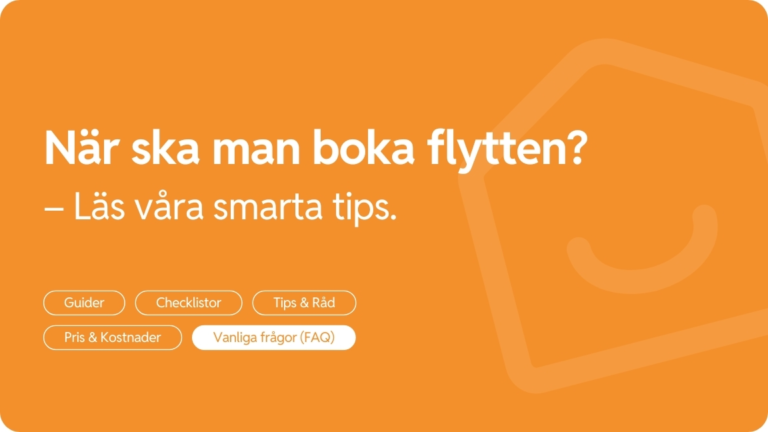 Nar ska jag boka flyttfirma