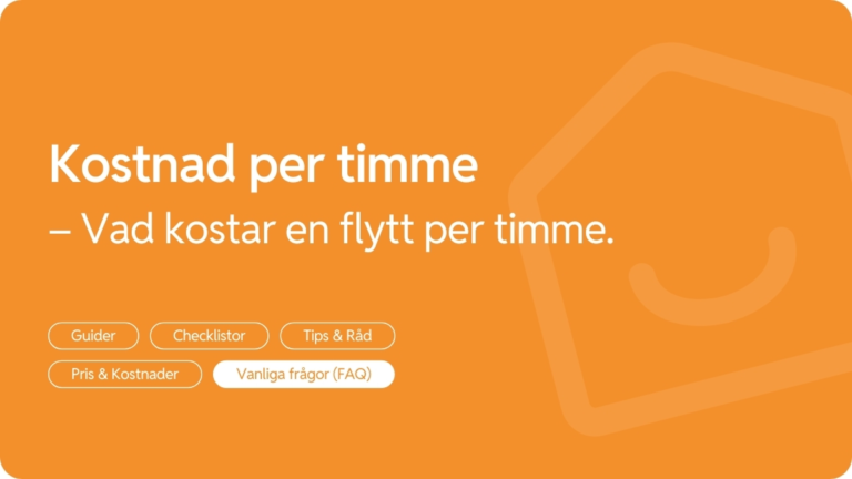 Hur mycket kostar flytt per timme
