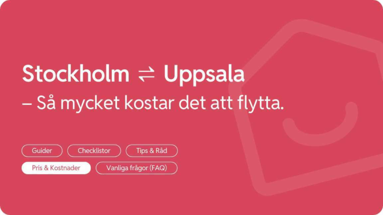 Flytta fran Uppsala till Stockholm