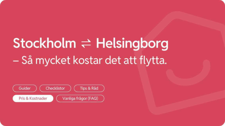 Flytta fran Helsingborg till Stockholm