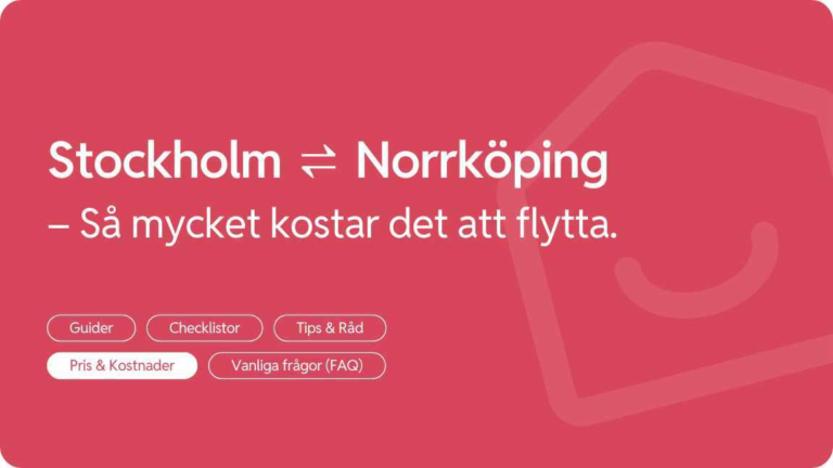 Flytta fran Norrkoping till Stockholm