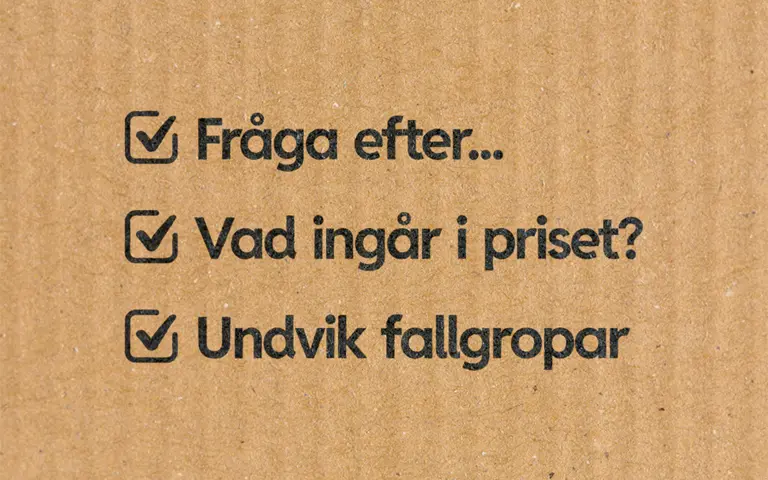 Checklista valja flyttfirma